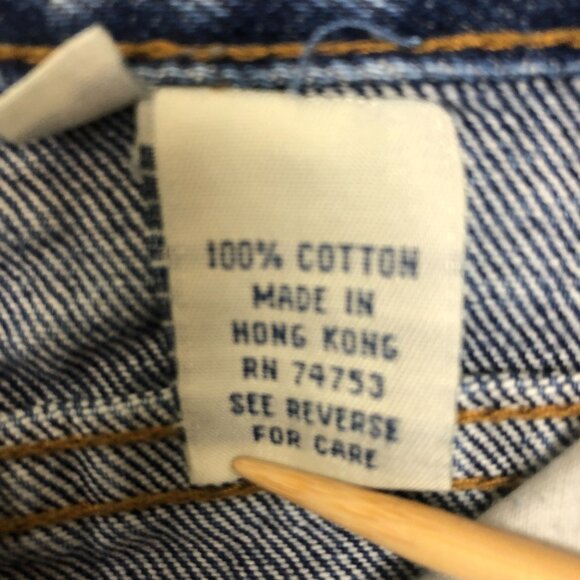 Vintage Zana Di Girls Acid Dye Wash Jeans Sz 8 Hip Hugger Flare Legs Hong Kong - Picture 12 of 12